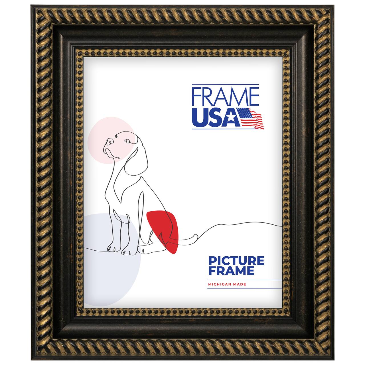 Frame USA Napolean Black & Gold Single Image Picture Frame